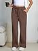 Trendy Queen Womens Wide Leg Sweatpants High Waisted Baggy Lounge Pants Drawstring Fall Fashion Outfits 2025 Joggers with Pockets Chocolate M