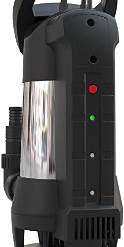 Bild 2 - Güde 94679 Schmutzwassertauchpumpe GS 750.1 INOX (4-fach einstellbarer Sensorschalter, Edelstahlmantel, Fördervolumen 15000 l/h), Schwarz, Edelstahl, Blau