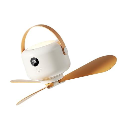 Ventilateur de plafond USB avec lumière LED intégrée et télécommande