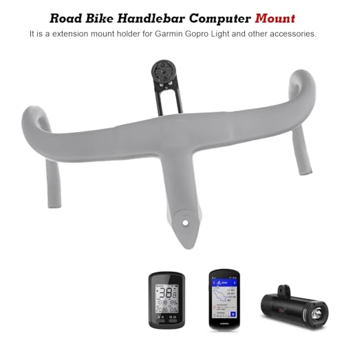 x xotic tech Out Front Bike Stem Handlebar Computer Mount Holder for Garmin Edge Wahoo Bryton Campatible with Pinarello Dogma F10 F12 F Most Talon Ultra Handlebar (Aluminum Alloy)