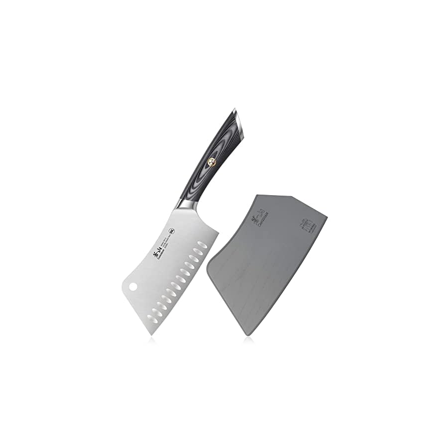 Cangshan-NAKA-Series-6-inch-Meat-Cleaver-with-Sheath-Forged-Swedish-14C28N-Steel-503091 Cangshan NAKA Series 6-inch Meat Cleaver with Sheath
