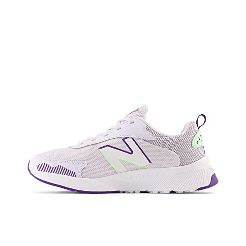 New Balance Tênis de corrida infantil DynaSoft 545 V1 com cadarço, Libra/Prisma Roxo/Aura Verde, 5 W