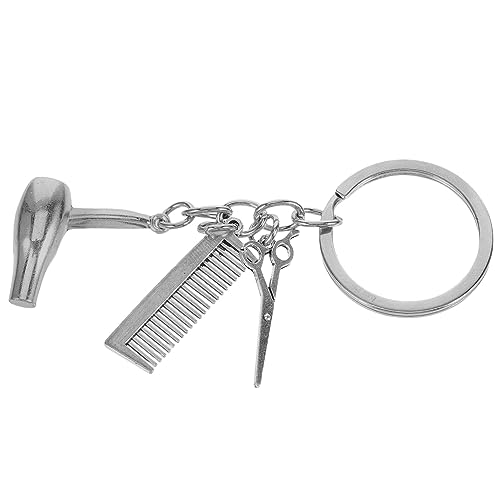 SAFIGLE Colgante De Llave De Peluquería Joyería De Peluquería De Peluquería Llavero Secador De Pelo Peluquero Llaveros Llavero Estilista Champú Colgante Llaveros Aleación De Zinc