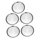 ABOOFAN Pizzateller, rund, wiederverwendbar, Servierteller für Obst und Vorspeisen, praktisches Tischzubehör, 5 Stück