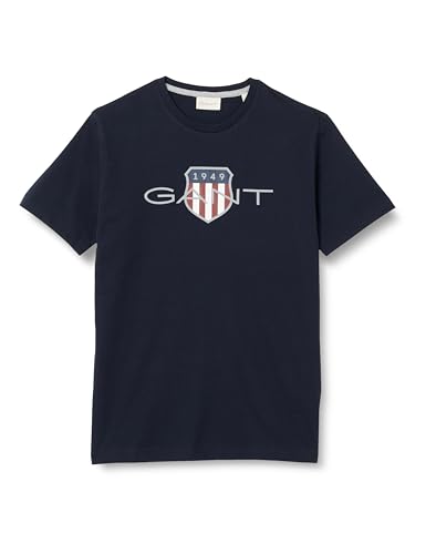 T-Shirt Homme GANT Reg Archive Shield anti-déformation coupe droite
