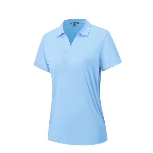 Image of Women's Polo Shirts Short Sleeve Quick Dry UPF 50+ Sun Protection Golf Tops