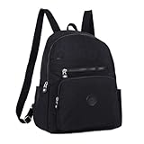 Mochila Feminina Tactel Tablet Escolar Resistente Media de Costas Escola Preta (Preta)