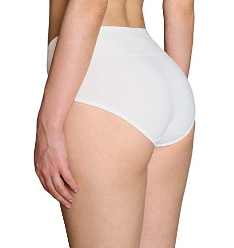 Image of Innersy Women's 5 Pack High Waist Tummy Control Solid Color Cotton Briefs Panties