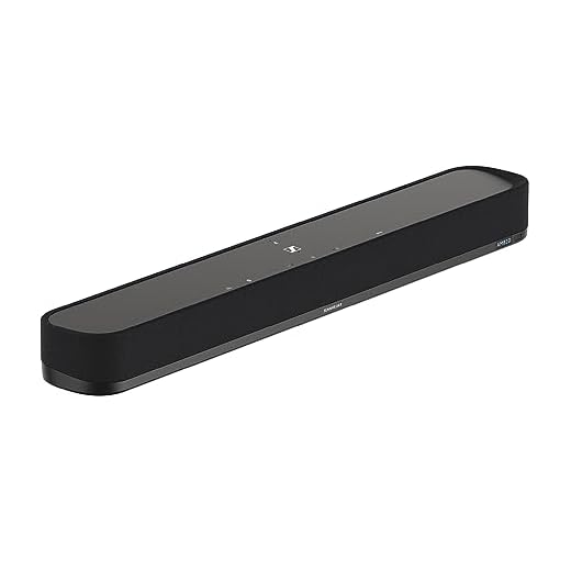 Sennheiser AMBEO Soundbar Mini - Immersive 3D Audio for TV, Movies, and Music - Compact Device with Powerful Adaptive Features, Multiple Connectivity and Intuitive Usage
