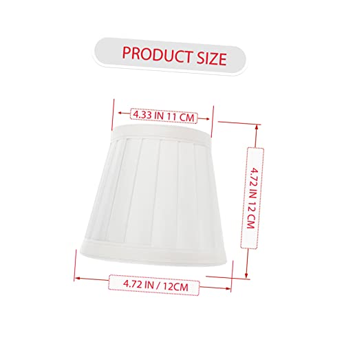 Image of Lampshade Wall Lamp Shade Bulb Cover s Clip on Cute Table Fabric Linen s Drum Table Cover White Cloth Desk Vintage
