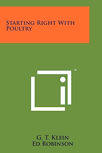 Starting Right with Poultry