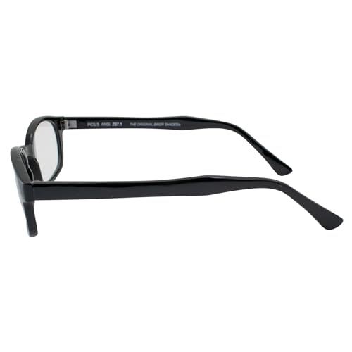 Original KD's Biker Sunglasses 2-pack Clear and Smoke Lenses, Black, Adult3