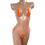 Crochet Extreme Micro G-String Bikini - Sexy Tiny Swimwear - Extreme Micro Design