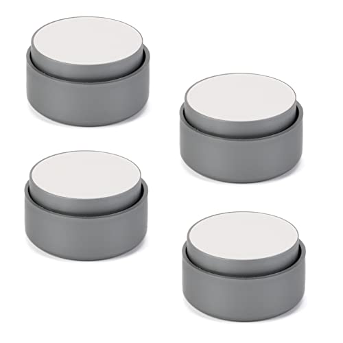 MOOIMAKEN® 4er Set Möbelfuß Kiel Sofafuß Sockelfuß höhenverstellbar selbstklebend, grau Cover