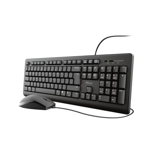 Ensemble clavier et souris de bureau avec pavé numérique complet intégré