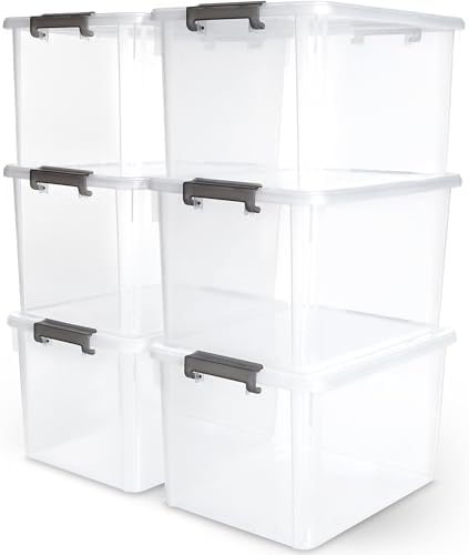 Amazon.com - Zopnny 2-Pack Plastic Containers Box with Latching Lid ...