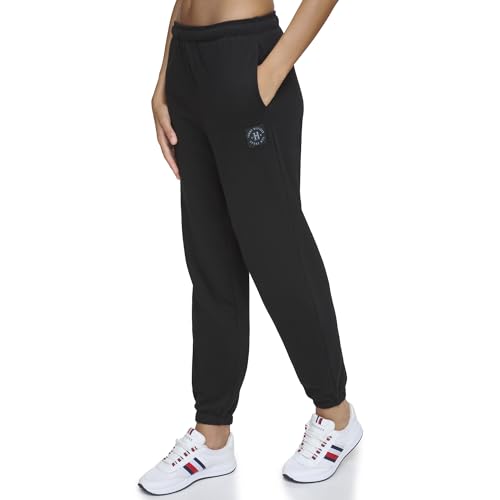 Tommy Hilfiger Women's Monochromatic Logo Patch Fleece Jogger - Image 4