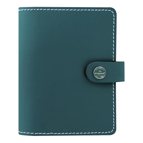 Organiseur de poche Filofax The Original en cuir bleu foncé véritable