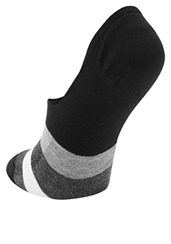 Image of Apara Women's Ultra Light No-Show Invisible Liner Comfort Sock with Heel Grip & Mesh Stripes for Ventilation, Multi-Pack (6-pair)