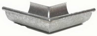 LOS265 5 in. Galvanized Outside Gutter Half Round Mitre