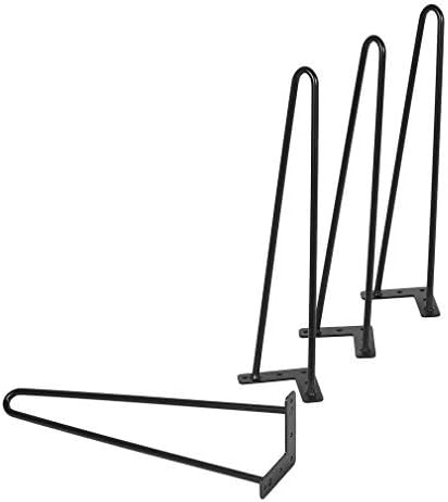 Hairpin Legs, Heavy Duty Hairpin Coffee Table Legs for Coffee and End Tables, Home Chairs Furnitures. 8"/12"/16"/18"/22"/28" Set for 4 Mid Century Modern Legs by Homgrace (18 Inch)