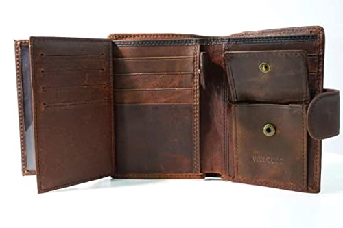 Wuloujie Travel Leather Wallet For Men, Large Capacity Wallet, Bifold Wallets Can Be Hold Many Credit Card Father's Day Gift #TOP2