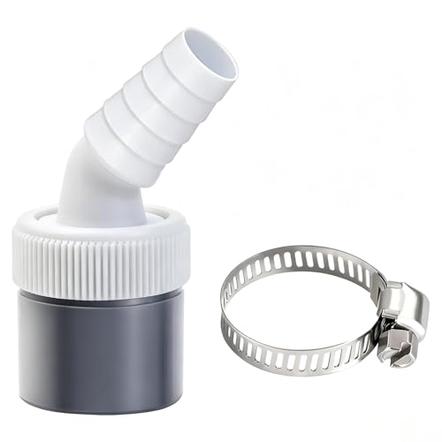 Huoflame Waschmaschine Abfluss Adapter Verteiler Universeller Doppelanschluss für Waschmaschine & Geschirrspüler (1 Eingänge)