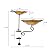 teyigarden 2-in-1 Deck Mounted Bird Bath, Glass Bird Bath Bowl with Adjustable Sturdy Metal Clamp Garden Birdbath & Bird Feeder for Outdoors Balcony Patio Deck Railing Decoration(Sunflower)