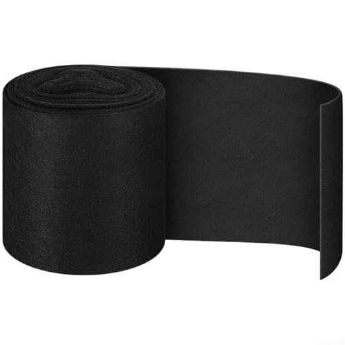 Rollo de filtro de ventilación de carbón activado con capa de soporte de metal para evitar la flacidez, resistente a los rayos UV contra daños solares, 9.8 pulgadas x 32.8 pies de longitud