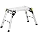 Produktbild DURHAND Trittleiter, Klappleiter, klappbare Haushaltsleiter mit 2 Stufen, Trittbank mit Sicherheitsriegel, Klapptritt bis 150 KG, Tritthocker aus Aluminiumlegierung, Silber