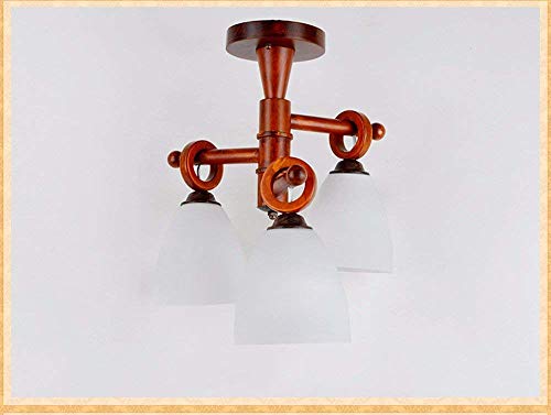 Lustre décoratif en bois avec éclairage chaud pour restaurant - 3
