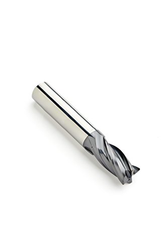 Image of Dormer S407HA1 /4 Carbide AlTiN Radiused Corner End Mill, Regular Length, Unequal Helix, 4 Flutes, 1 /4 inch Cutting Diameter