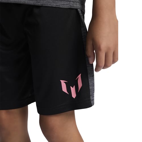 Image of Messi Boys' Lifestyle Short Sleeve 2-piece Set, Slim-fit Jersey Set With Top & Shorts