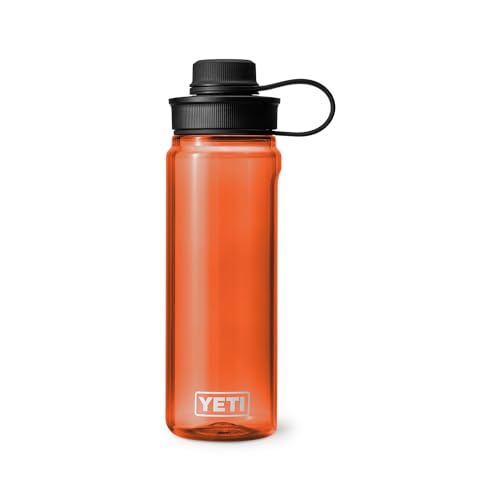 Image of YETI Yonder Water Bottle with Yonder Tether Cap, Lightweight, Leakproof and BPA-Free