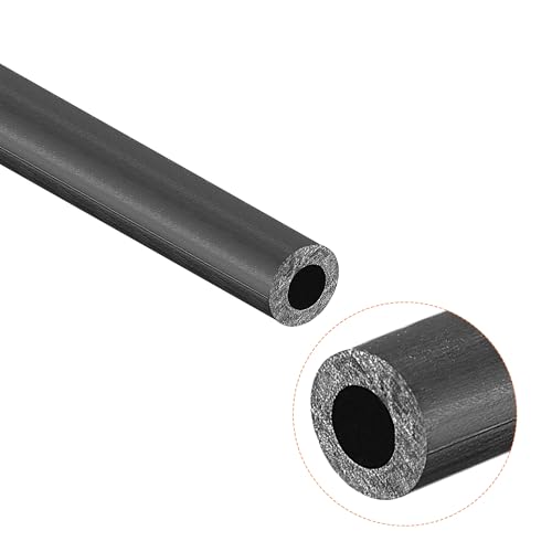 sourcing map 2stk. Kohlefaser Rundrohr 4mm x 2mm x 420mm Kohlefaser Flügel Pultrusionsschlauch für RC Airplane Quadcopter