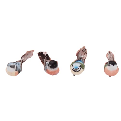 Raz Imports 4203408 Clip-On Feathered Bird Figurine, 3.75-Inch Length, Box Of 4 #TOP1