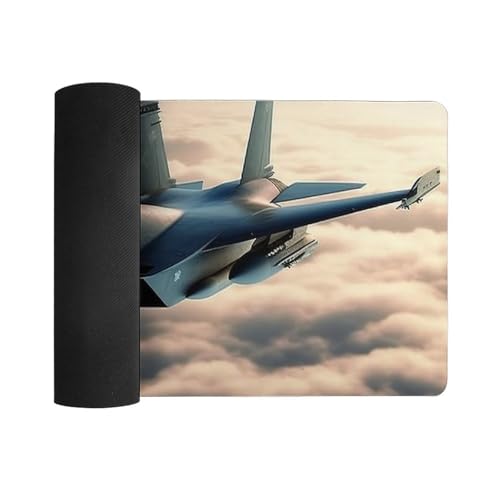 Desk Pad Protector 24x12 Inch Extended Aircraft Fighter Jets Mouse Mat miniatura 3