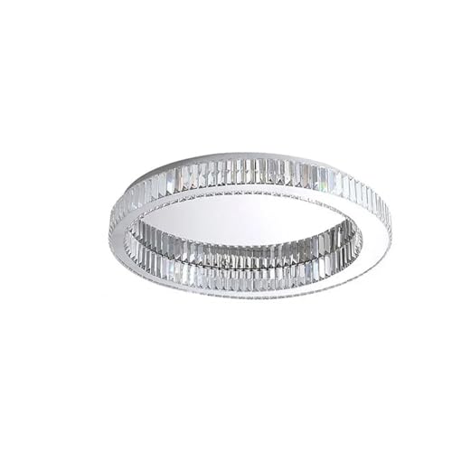 Lampe circulaire en cristal moderne lustre de plafond LED salon