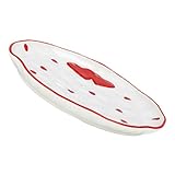 CLISPEED Herzförmiger Keramikteller Dekorative Snack Und Dessertplatte Für Obst Süßigkeiten Und Snacks Deko Für Zuhause Und Büro Spülmaschinenfest Und Leicht Zu Reinigen