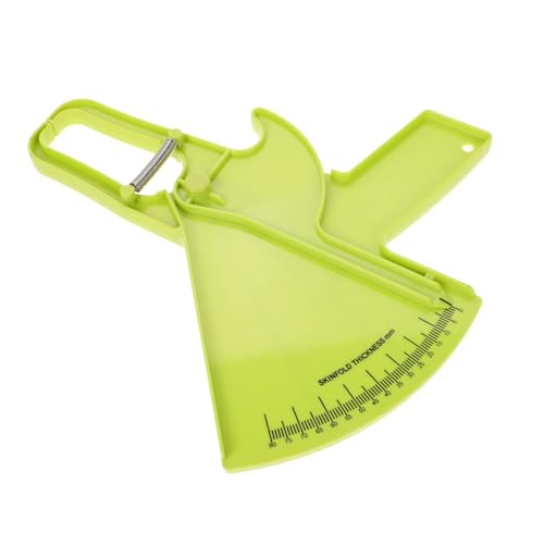 BESTYASH Calibrador De Grasa Herramienta De Medición De Grasa Pinza De Cuerpo Herramienta De Medición De Calibre Calibrador De Pliegues Cutáneos Calibre Green El Plastico