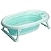 Produktbild Faltwanne Haushalt Kunststoff rutschfeste Badewanne Badewanne Barrel Neugeborenen Bad Verdickung Kinder Bad Multifunktions sitzen mit Baby Bad Suspension Badematte (Color : Green)