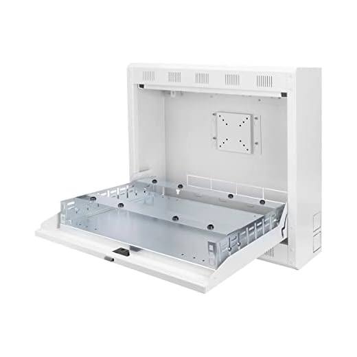 DIGITUS DVR NVR Gehäuse Wandmontage - 2HE 19" Profil - Montageplatte (inkl. 1HE 19") - 12" Monitor-Halterung - Lichtgrau