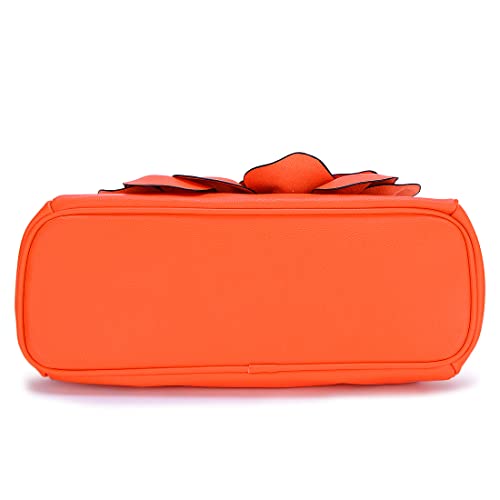 Sunrolan Women's Evening Clutches Handbags Formal Party Wallets Wedding Purses Wristlets Ethnic Totes Satchel (Orange) #TOP4