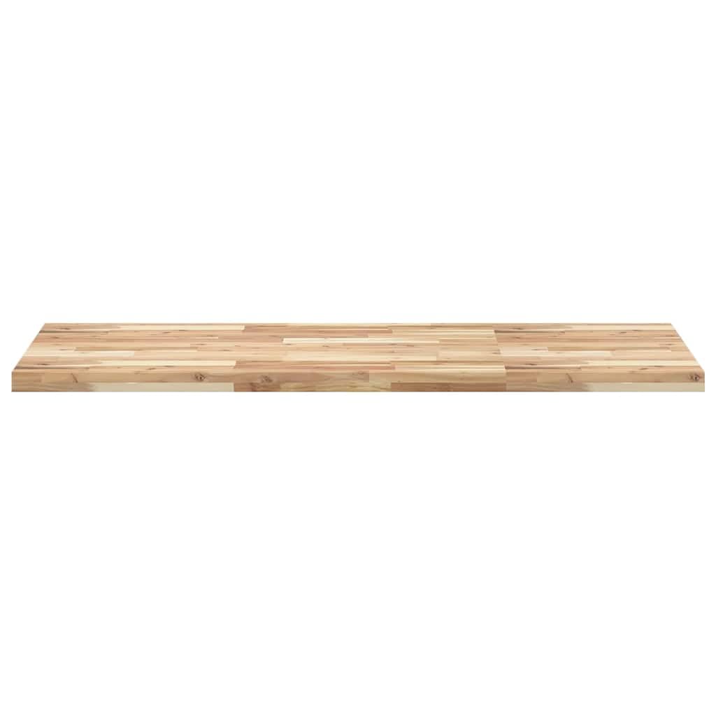 Rechteckige Tischplatte 140x60x4 cm aus massiver Akazie, unbehandelt, geeignet für Esstische, Bistrotische, Couchtische, Küchen, Wohnzimmer, Garten, DIY, Renovierung, Zubehör