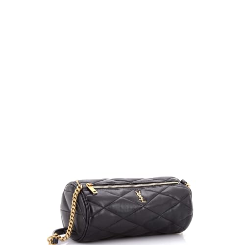 Saint Laurent, Pre-Loved Sade Tube Bag Quilted Leather Small, Black2
