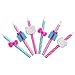 Hello Kitty® Birthday Cake Candles | 6 Birthday Candles for Cake Decorations, Pink & Blue Striped Candles, Cupcake Toppers for Hello Kitty® Party