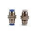 1pc Union Pneumatic Air Tube Fittings Brass Bulkhead Fitting for Machinery 8mm Tube Size Construction Farm Restaurant Industries(PM 1-4)