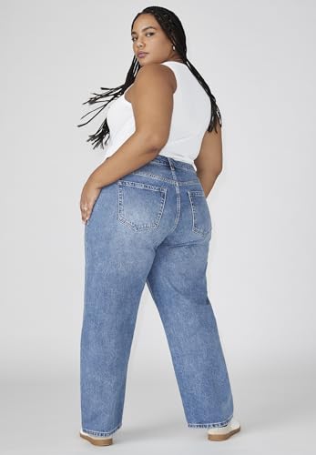 ELOQUII Women's Plus Size The Loose Fit Jean4