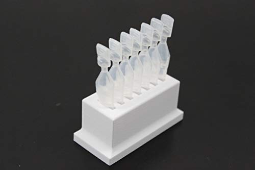 Znet3D Eye Drops Vial Holder For Single-Use Disposable Eye Drops & Storage, Holds 7 Single Use Disposable Vials (White) #TOP2