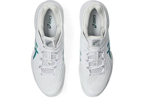 ASICS Court Ff 3 Novak Tênis masculino, Branco/verde escuro, 46